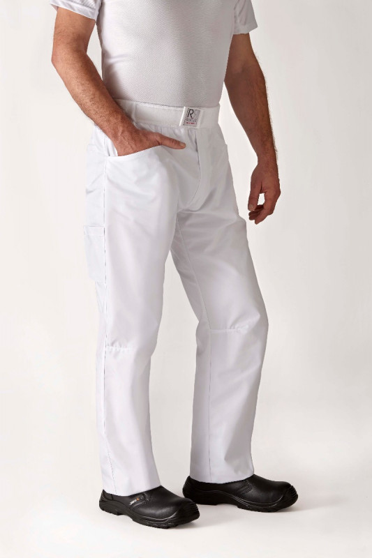 Pantalon de cuisine blanc T3 Arenal Robur