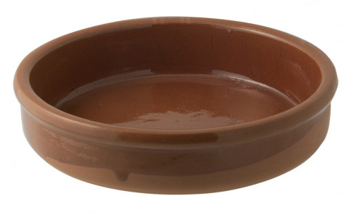 Assiette catalane rond brun terre cuite Ø 8 cm Catalane Pro.mundi