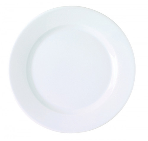 Assiette plate rond blanc porcelaine Ø 17 cm K