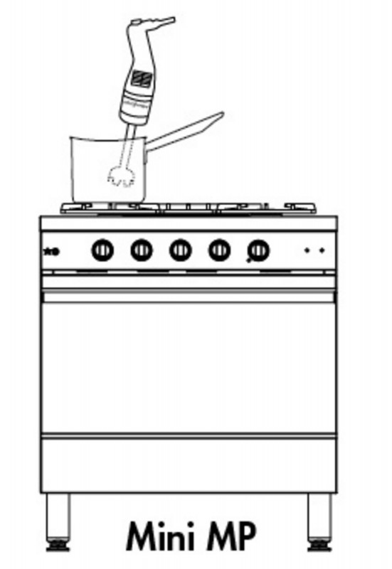 Mixeur plongeant MP160VV en inox 78 mm Robot Coupe