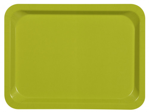 Plateau bois compresse vert 46x36 cm Stratifie Platex
