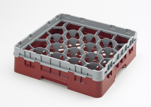 Casier lave-verres 20 compartiments 50x50x26,7 cm 9,84 cm 21,6 cm Camrack Cambro