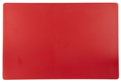 Planche à découper polyéthylène haute densité (pehd) rouge 60x40 cm Pâtissier Sans rigole Non réversible Pro.cooker