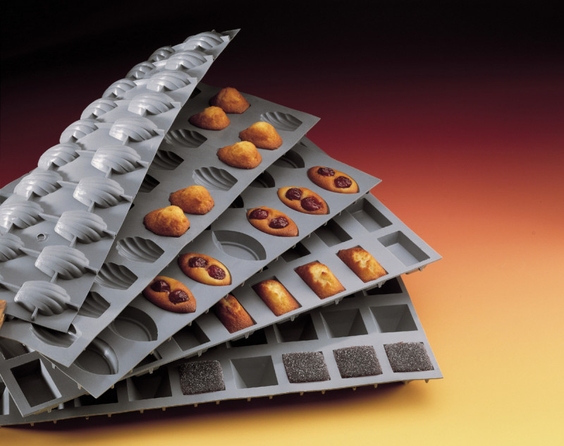 Plaque 15 mini muffins silicone GN 1/3 30x17,6x3,5 cm Elastomoule De Buyer