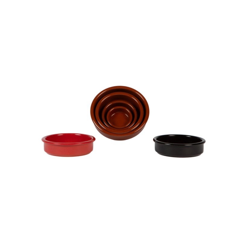 Assiette catalane rond rouge terre cuite Ø 11,5 cm Catalane Pro.mundi