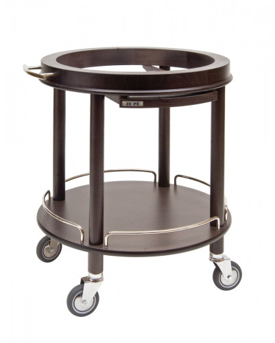Chariot de service marron bois Roma Zepe