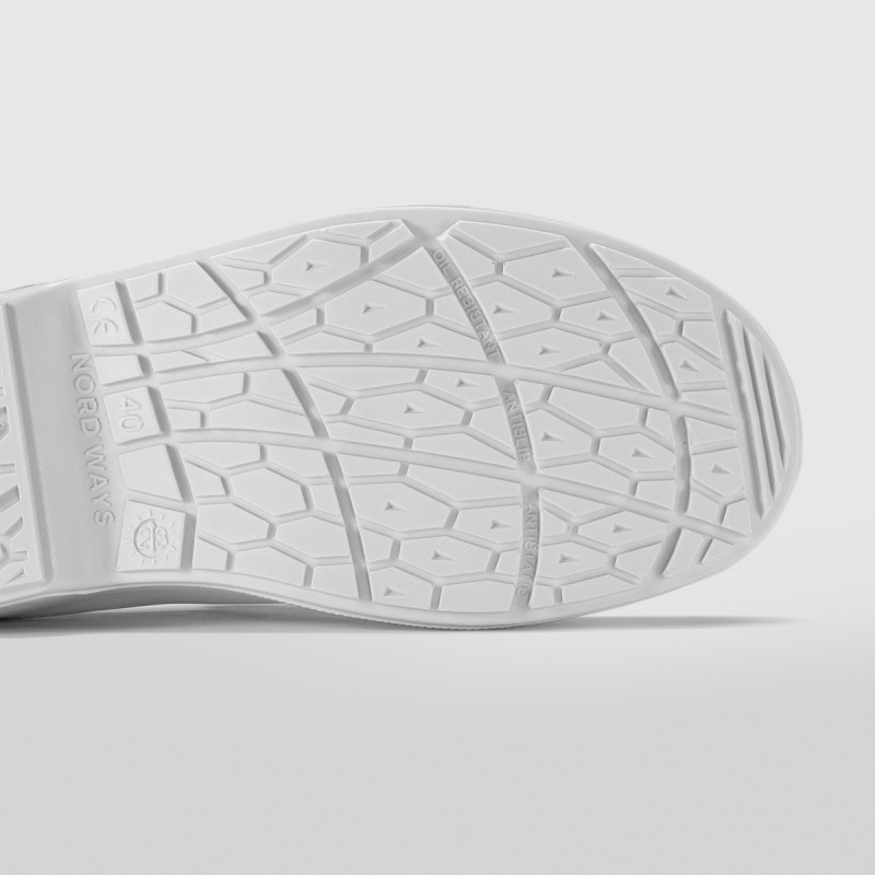Chaussures mocassin de sécurité mixte blanc 46 Tony Nordways