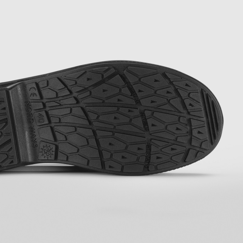 Chaussures mocassin de sécurité mixte noir 45 Tony Nordways