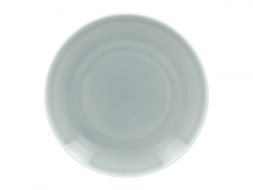 Assiette coupe plate rond bleu porcelaine vitrifiée Ø 24 cm Vintage Rak