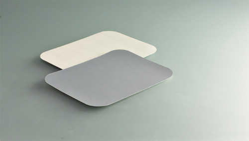 Couvercle pour barquette 107CL rectangulaire gris 14,9x21,2 cm 90 cl (100 pièces)