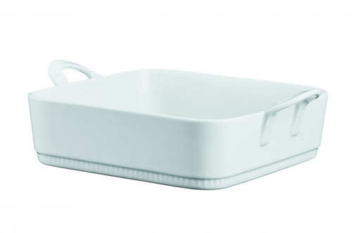 Plat à four carré blanc porcelaine culinaire 17,5x17,5 cm Toulouse Pillivuyt
