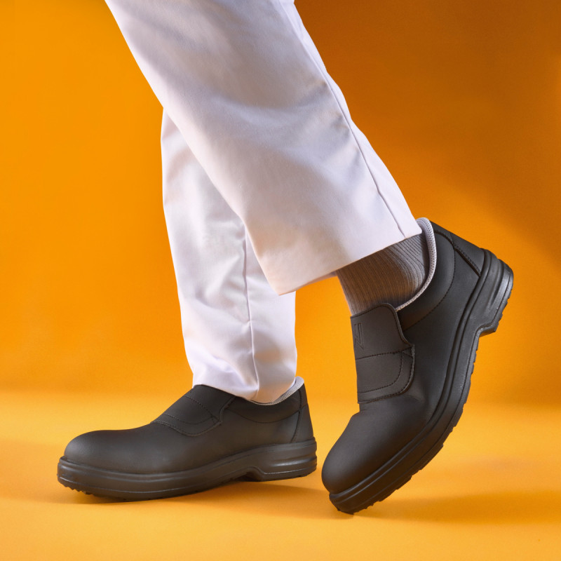 Chaussures mocassin de sécurité mixte noir 46 Tony Nordways