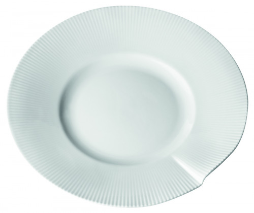 Assiette plate rond blanc porcelaine culinaire Ø 25 cm Canopee Pillivuyt