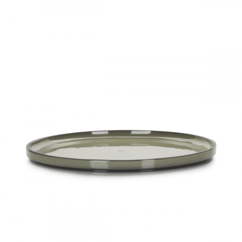 Assiette plate rond cardamome porcelaine culinaire Ø 30 cm Caractère Revol