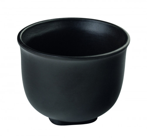 Gobelet rond noir porcelaine 18 cl Ø 8 cm Gaia Pillivuyt