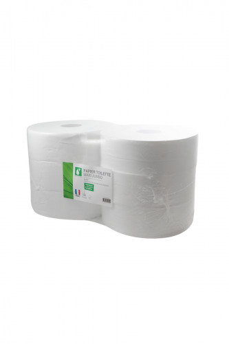 Bobine papier hygiénique blanc ouate de cellulose 350 m Kleaning Essentials (6 pièces)