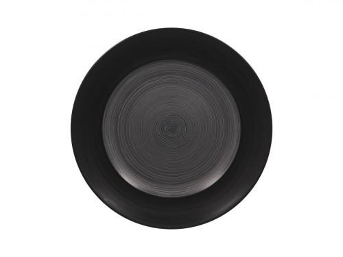 Assiette plate rond gris porcelaine vitrifiée Ø 16,6 cm Trinidad Rak