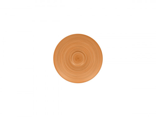 Sous tasse rond orange porcelaine vitrifiée Ø 15 cm Trinidad Rak
