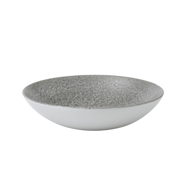 Assiette creuse rond gris porcelaine Ø 18,2 cm Evo Origins Dudson