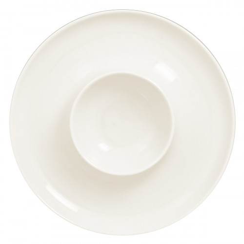 Assiette creuse rond blanc porcelaine vitrifiée Ø 18,9 cm Ashore Rak