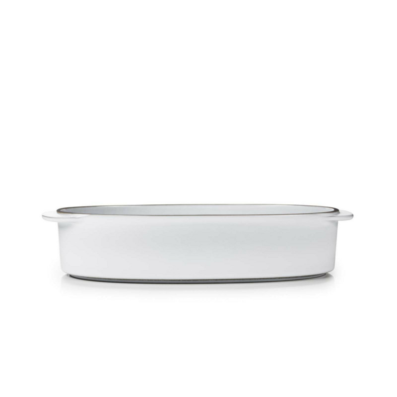 Plat ovale blanc porcelaine 26 cm Caractere Revol