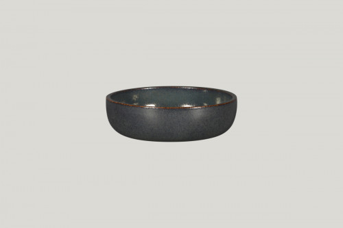 Assiette coupe creuse rond noir porcelaine Ø 16 cm Rakstone Ease Rak