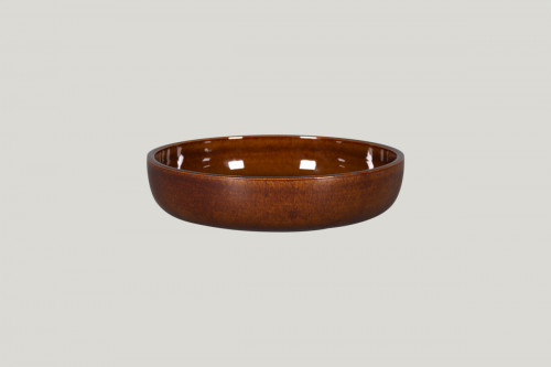 Assiette coupe creuse rond cuivre porcelaine Ø 19,8 cm Rakstone Ease Rak