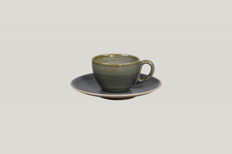 Tasse à café gris porcelaine 15 cl Ø 8 cm Rakstone Spot Rak