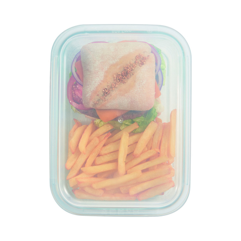 Couvercle p/boite 122cl rectangulaire transparent polypropylène (pp) 21,2 cm Food Box Arcoroc