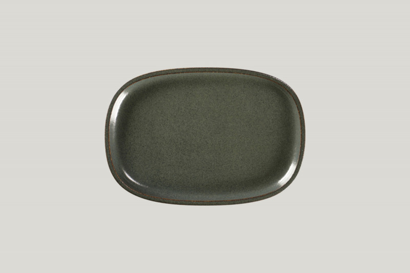 Plat rectangulaire noir porcelaine 26,1 cm Rakstone Ease Rak