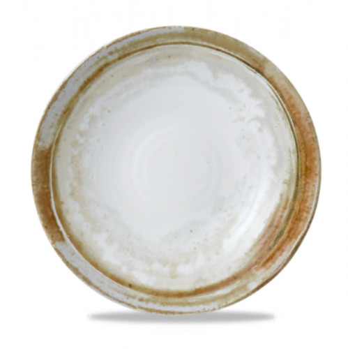 Assiette plate organique beige porcelaine vitrifiée Ø 29 cm Finca Dudson
