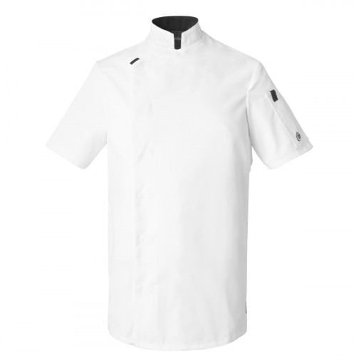 Veste homme manches courtes blanc T0 Shade Molinel