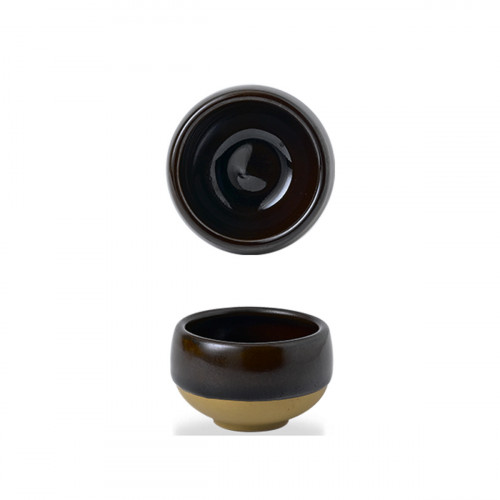Pot à sauce rond brun porcelaine Ø 6 cm Emerge Churchill