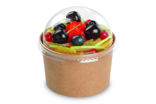Pot à dessert marron Ø 9 cm 4,9 cm 18 cl Alphaform (50 pièces)