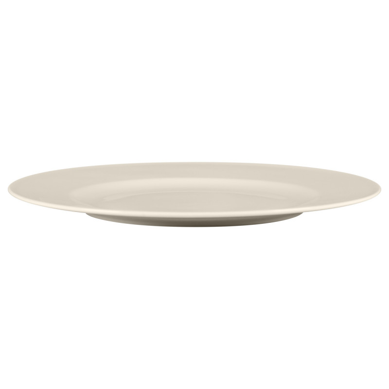 Assiette plate rond ivoire porcelaine bone china Ø 32 cm Bravura Rak