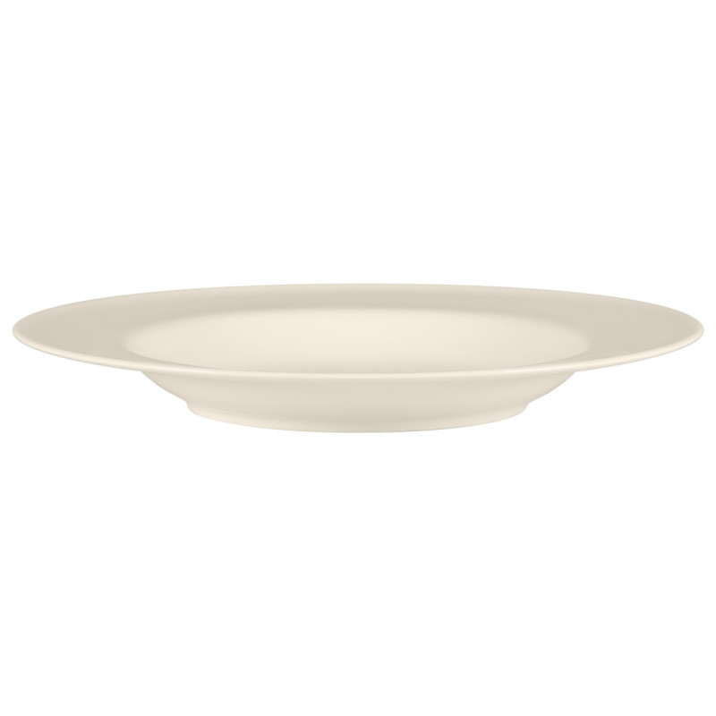 Assiette creuse rond ivoire porcelaine bone china Ø 22,8 cm Bravura Rak