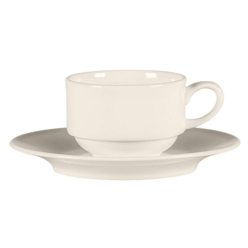 Tasse à expresso empilable rond ivoire porcelaine 6,7 cl Ø 6,3 cm Bravura Rak