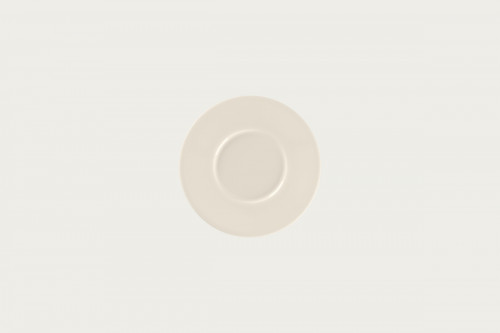 Sous tasse à café / thé rond blanc porcelaine bone china Ø 14,9 cm Fedra Rak