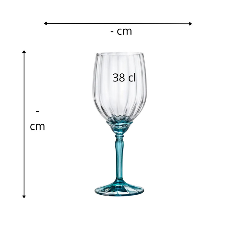 Verre à pied pour vin blanc verre 38 cl Florian Bormioli Rocco