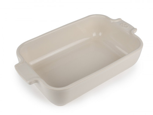 Plat à four rectangulaire ivoire en porcelaine 5,1x13x4,5 cm Céramique Peugeot Saveurs