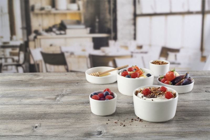 Pot droit blanc porcelaine vitrifiée Ø 7,5 cm Nourish White Churchill