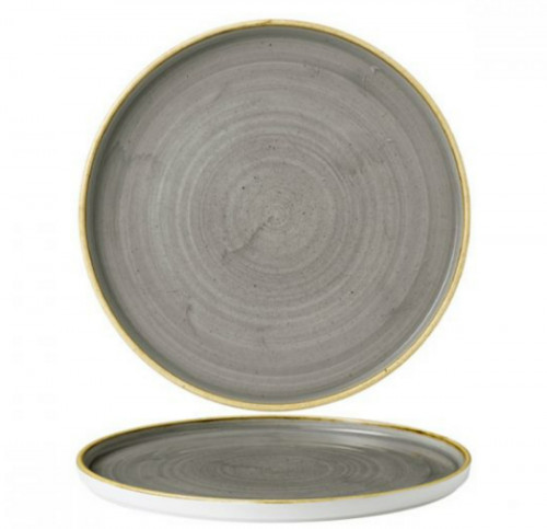 Assiette à bord droit rond peppercorn porcelaine vitrifiée Ø 21 cm Stonecast Churchill