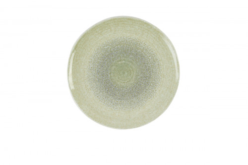 Assiette plate organique vert porcelaine vitrifiée Ø 29 cm Harvest Grain Dudson