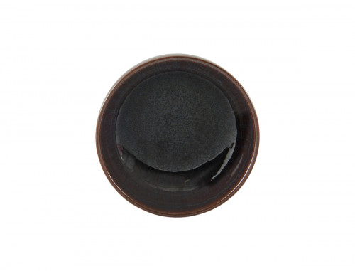 Coupelle rond Marron Bleu grès émaillé Ø 12 cm Amber Accolade