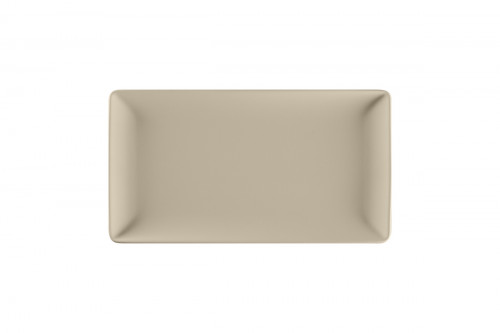 Assiette plate rectangulaire Argila Décor Epura porcelaine 33,8x18,3 cm Earth Rak