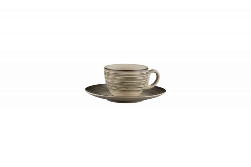 Sous tasse à café/thé rond Argila Décor Larissa porcelaine Ø 17 cm Earth Rak