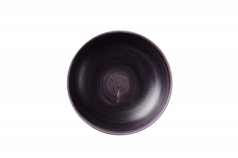 Assiette creuse rond deep purple porcelaine vitrifiée Ø 24,8 cm Stonecast Patina Churchill