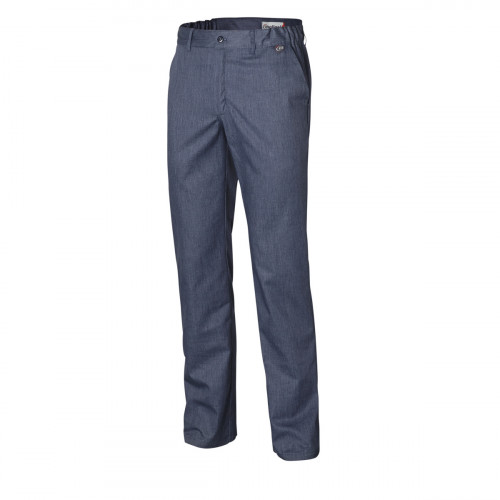 Pantalon de cuisine homme denim bleu 42 Pebeo Molinel