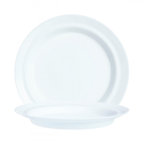 Assiette rond blanc verre opal Ø 23,5 cm Autonomy Arcoroc