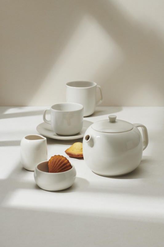 Tasse à thé rond Blanc albâtre porcelaine 20 cl Ø 8,5 cm Madeleine Revol